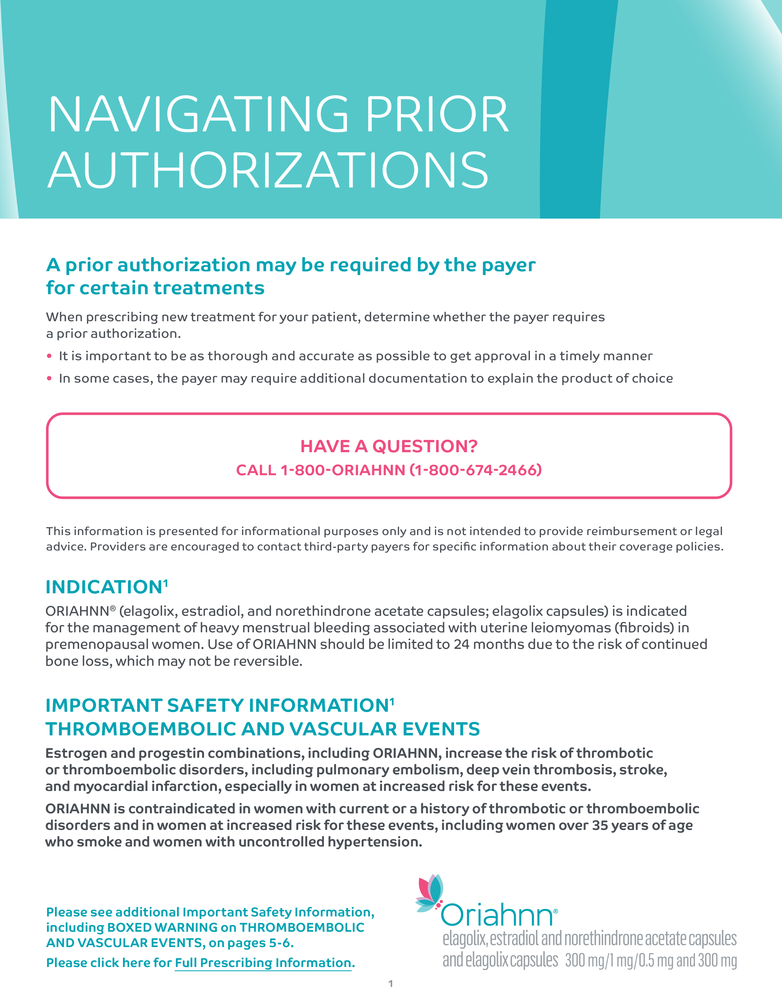 ORIAHNN Prior Authorization Common Criteria.